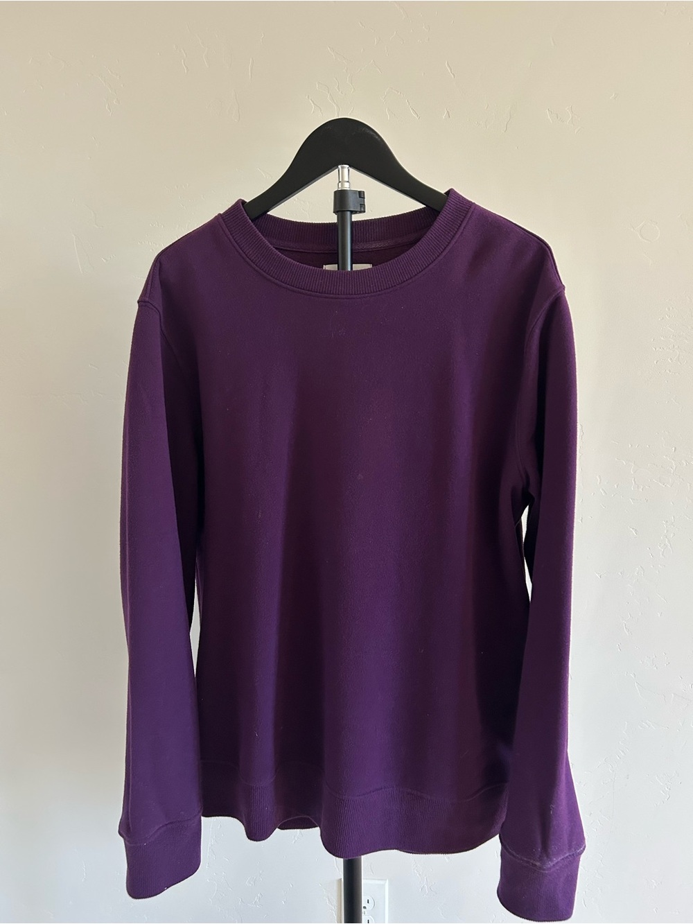 Goodfellow & Co Purple Crewneck Sweatshirt Men’s L Fleece Pullover